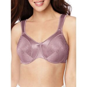 BALI Satin Tracings Minimizer Bra 38D Rosewood